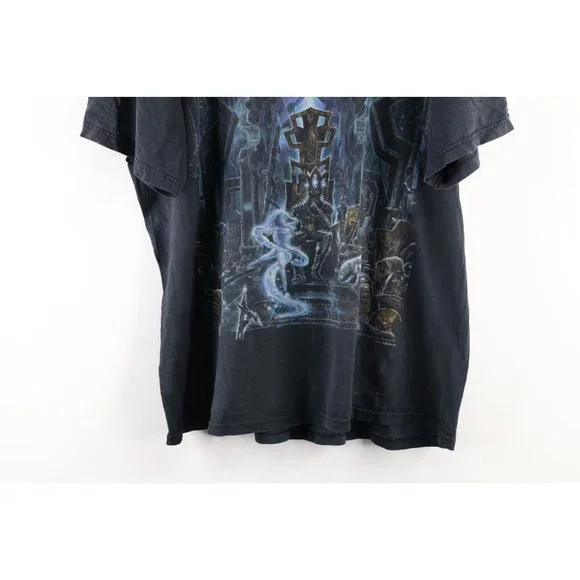 Vintage 90s Mens XL Faded Blind Guardian Metal Rock N Roll Band Tour T-Shirt